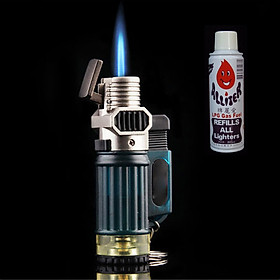 Mua Combo Móc Khóa Kiêm Bật Lửa Khò 1 Tia Mạnh Mẽ CF01 + Tặng Bình Gas Chuyên Dụng Cho Bật Lửa (Màu Ngẫu Nhiên)