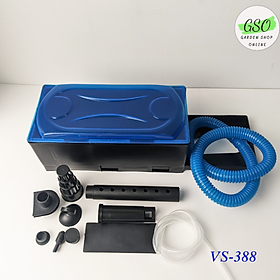 Máy bơm kèm hộp lọc VIPSUN VS388 công suất 25w - máy lọc nước cho hồ cá - TẶNG kèm bông lọc
