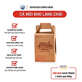 Combo 3 Lon Cá Mòi Kho Làng Chài Sovifood - Cá Nhừ Xương Đậm Vị Thơm Ngon, Không Chất Bảo Quản - 600G