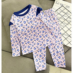 Bộ ngủ dài tay cho bé gái từ 8-25kg chất cotton hàng xuất mềm mịn mát