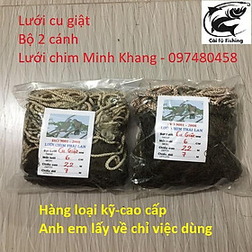 Mua Lưới giật chim cu gáy 2 cánh  Mắt lưới: 6cm  Chiều dài: 7m  Chiều rộng: 2.2m