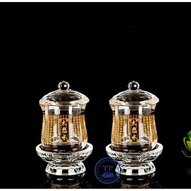Mua NƯỚC THỜ PHA LÊ “ĐẠI BI THUỶ”  KHẮC “CHÚ ĐẠI BI” VÀ HÌNH HOA SEN KH628388