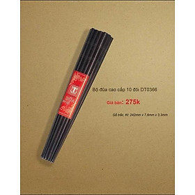 Mua Combo 4 bộ 40 đôi đũa trắc tiện cao cấp