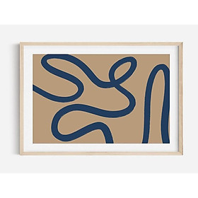 Mua Tranh treo tường | Tranh nghệ thuật trừu tượng - Navy Abstract Art Print  Shape Printable Art  Gallery Wall Art