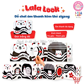 Sách âm thanh zigzag Lalalook - Đồ chơi kích thích thị giác, thính giác và não bộ phát triển cho bé sơ sinh - Lalala baby