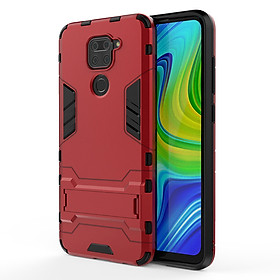 Ốp lưng cho Xiaomi Redmi Note 9 - Redmi 10X 4G iRON - MAN Nhựa PC cứng viền dẻo chống sốc