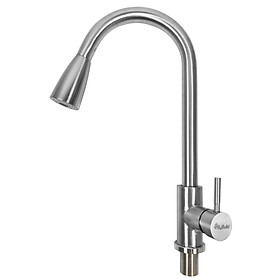 Mua VÒI RỬA CHÉN INOX KIỂU DÁNG DÂY RÚT  VÒI RỬA CHÉN BÁT NÓNG - LẠNH  VÒI RỬA BÁT INOX MỜ  VÒI RỬA CHÉN BÁT INOX 2 CHẾ ĐỘ NÓNG LẠNH - ABVCI010