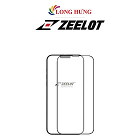 Dán màn hình cường lực Full viền chống vân tay Zeelot dành cho iPhone 15 Pro Max/15 Pro/15 Plus/15/14/13/12/11 - Hàng chính hãng