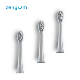 [Chính Hãng] Combo 3 Đầu Bàn Chải Điện Thay Thế Zenyum Sonic TB14A - Công Nghệ Singapore - Trắng