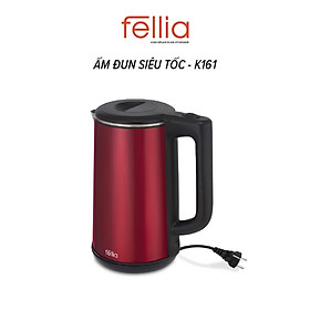 Mua Ấm đun siêu tốc 3 lớp Fellia K161 (1.8 Lít) màu đỏ đô-hàng chính hãng