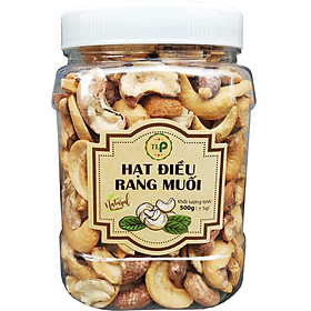 500G HŨ HẠT ĐIỀU VỠ RANG MUỐI THƠM NGON