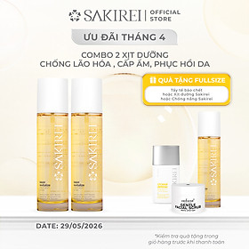 Combo 2 Xịt dưỡng NMN và HA chống lão hóa, giúp cấp ẩm và phục hồi da Sakirei NMN Revitalize Treatment Spray 150ml