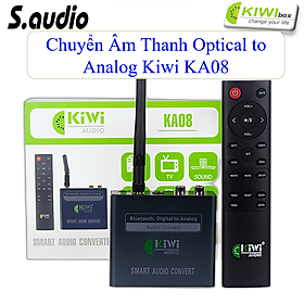 Bộ Chuyển Đổi Âm Thanh Digital Sang Analog Kiwi KA-08 Bluetooth Giải Mã 24 Bit - Hàng Chính Hãng