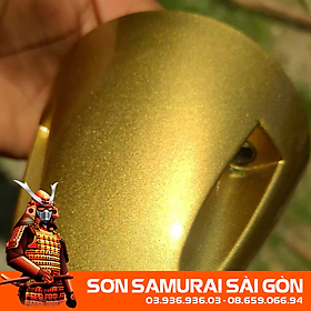 Sơn SAMURAI KUROBUSHI 1123 MÀU VÀNG LẤP LÁNH chính hãng - Sơn phun dành cho xe máy SAMURAI SÀI GÒN