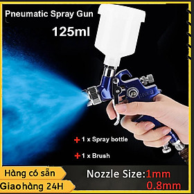 Mua  Giao hàng 24h  Máy phun sơn chuyên nghiệp 0.8/1mm  Vòi phun 125ml  sơn phun khí nén để sửa chữa sơn ô tô H-2000A