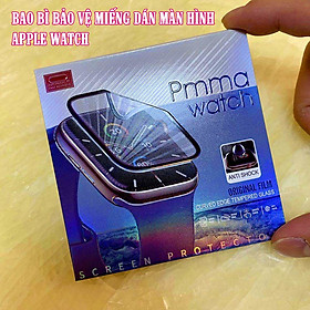 Mua (Đặc biệt 4 góc ko cấn ốp) Miếng dán cường lực dẻo trong & nhám full màn viền cong 3D cho Apple Watch 7/6/5/4/3/2/1 size 38/40/41/42/44/45mm
