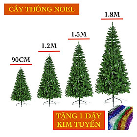 Cây thông Noel cao 90cm tặng 1 dây kim tuyến