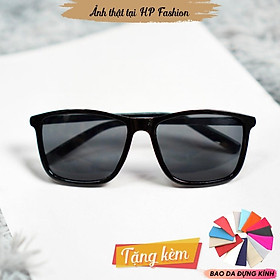Kính mát thời trang Kính râm nam nữ Unisex V tây đen giúp bảo vệ mắt đi đường