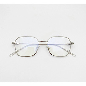 Gọng Kính cận, Kính giả cận Mắt vuông kim loại Hàn Quốc cho Nam và Nữ