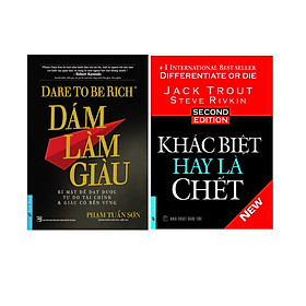 Combo 2 Cuốn Sách: Dám Làm Giàu + Khác Biệt Hay Là Chết