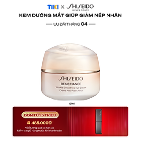 [NEW] Kem dưỡng mắt Shiseido Benefiance Wrinkle Smoothing Eye Cream 15ml - Phiên bản mới