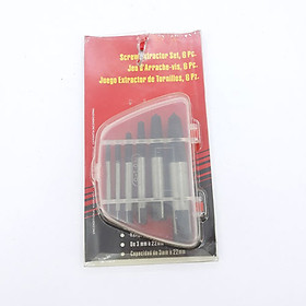 Bộ 5 Mũi Tháo Bulông Ốc Vít, Tháo Khoét  Ốc Gãy Trờn Ren Cao Cấp