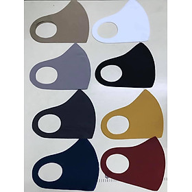 Hình ảnh Combo 10 khẩu trang vải poly co giãn 4 chiều chống bụi  bảo vệ sức khỏe