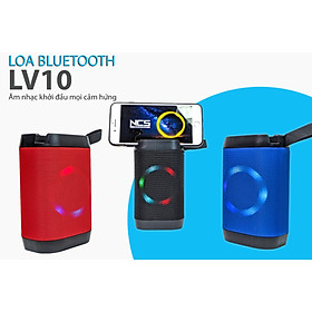 Loa bluetooth cầm tay LV10 - có đèn nháy, giá đỡ điện thoại - Bass siêu trầm, cực thời thượng (chọn màu ngẫu nhiên)