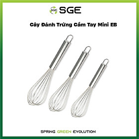 Cây Đánh Trứng Cầm Tay Mini, Phới Đánh Trứng Cao Cấp EB Không Gỉ, Gọn Nhẹ, Nhiều Kích Thước, Làm Từ 100% Inox Đảm Bảo Tiêu Chuẩn Vệ Sinh An Toàn Thực Phẩm - Nhập khẩu Chính Hãng Thái Lan