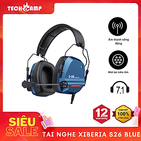 Tai Nghe XIBERIA S26 GAMING BLUE - Hàng chính hãng