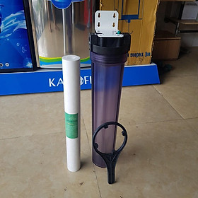 Mua Cốc lọc nước 20 inch kèm giá đỡ - tay vặn - lõi lọc