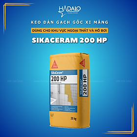Mua Keo dán gạch SikaCeram 200HP – Keo dán gạch cho nhà vệ sinh  phòng bếp  ban công  hồ bơi  tường ngoài – 25kg