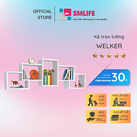 Mua Kệ trang trí phòng khách gỗ công nghiệp SMLIFE Welker