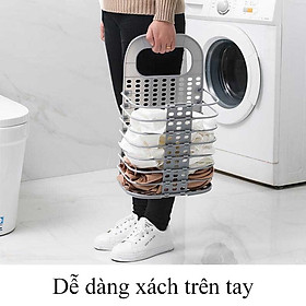 Mua Giỏ nhựa đựng quần áo treo tường có thể gấp gọn