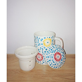 Mua Cốc Lọc Trà Họa Tiết Hoa Cúc Vẽ Tay  Chất Liệu Gốm Sứ Cao Cấp  Dùng Lọc Trà  Uống Nước  Làm Quà Tặng Đẹp