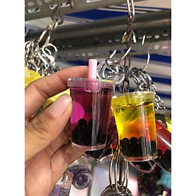 móc khoá ly trà sữa