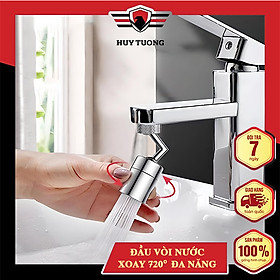 Mua Đầu nối vòi nước thông minh xoay 720 độ - Vòi nước lắp chậu rửa bát chén lavabo với 2 chế độ nước chảy