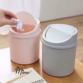 Mua Thùng rác mini nắp lật để bàn học văn phòng tiện lợi 3 màu ❖THÙNG RÁC MINI LẬT❖