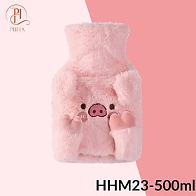 Túi chườm nóng lạnh đa năng PUHA 500ml, túi chườm bụng kinh giảm đau cho nữ, món quà ý nghĩa tặng bạn gái