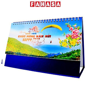 Lịch Để Bàn Chữ A - Non Sông Gấm Hoa - NST 74A