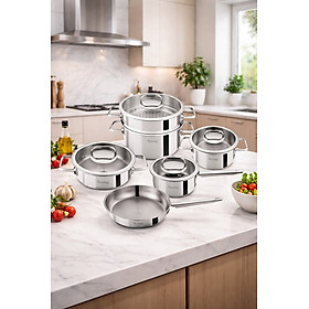 BỘ NỒI MICHELANGELO EUROSHINE 6 MÓN Hàng chính hãng