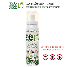 Diệt côn trùng gián, kiến, kiến ba khoang, muỗi, ruồi, mối, mọt 100% Sinh học Thảo mộc 10s Chai xịt 100ml An toàn cho sức khỏe em bé và người già , đã được Bộ Y tế cho phép lưu hành