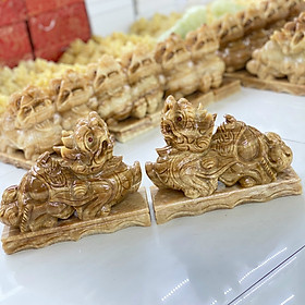 Mua Tỳ Hưu Phong Thủy   Cặp Tỳ Hưu Đá Tự Nhiên 100% - Dài 15cm