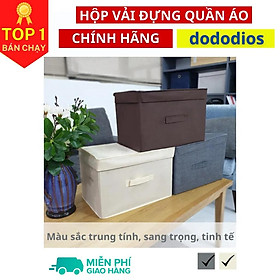 Hôp vải nắp liền đựng quần áo, đựng đồ chơi, đồ dùng trong nhà, hãng Yamazen xuất Nhật DoDoDios House