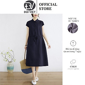 Đầm Đẹp -Váy Trung Niên, Thiết Kế Họa Tiết Sang Trọng Thời Trang Dự Tiệc Đũi Việt Da70