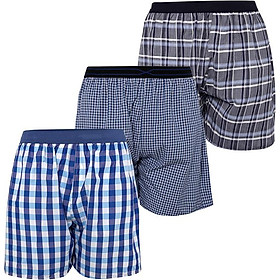 Bộ 3 quần đùi nam mặc nhà boxer pigofashion QDN02 - 4 (giao màu ngẫu nhiên)