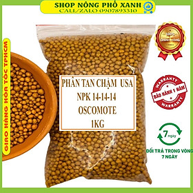 Mua Phân tan chậm hạt vàng 14-14-14 Thái Lan túi 1kg dành cho bonsai  sen đá  cây cảnh  hoa lan