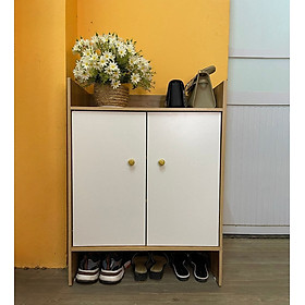 Mua Tủ giày gỗ thông minh multi 4F phong cách hiện đại( tủ gỗ  cánh trắng)