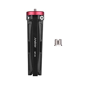 Chân Đế Tripod Để Bàn Mini Bằng Hợp Kim Nhôm Andoer MT-03 Kèm Đầu Vặn Cho Canon Nikon (1/4-3/8inch)