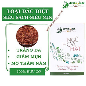 Mặt Nạ Đắp NGŨ HOA HẠT 200g Quyên Lara - Giúp Mờ Nám, Sạch Mụn, Tàn Nhang, Trắng Da, Cân Bằng Độ Ẩm Cho Da, Làm Mát Da, Chống Dị Ứng